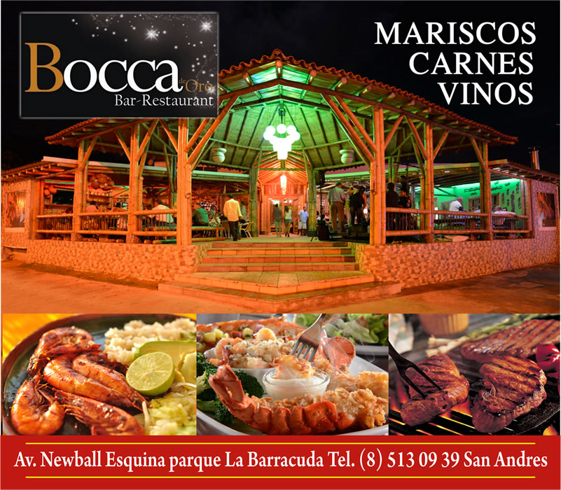 Nuro Restaurant & Bar Menü BOCCA DE ORO BAR-RESTAURANT+,San Andres - Islas+, Pagina Oficial